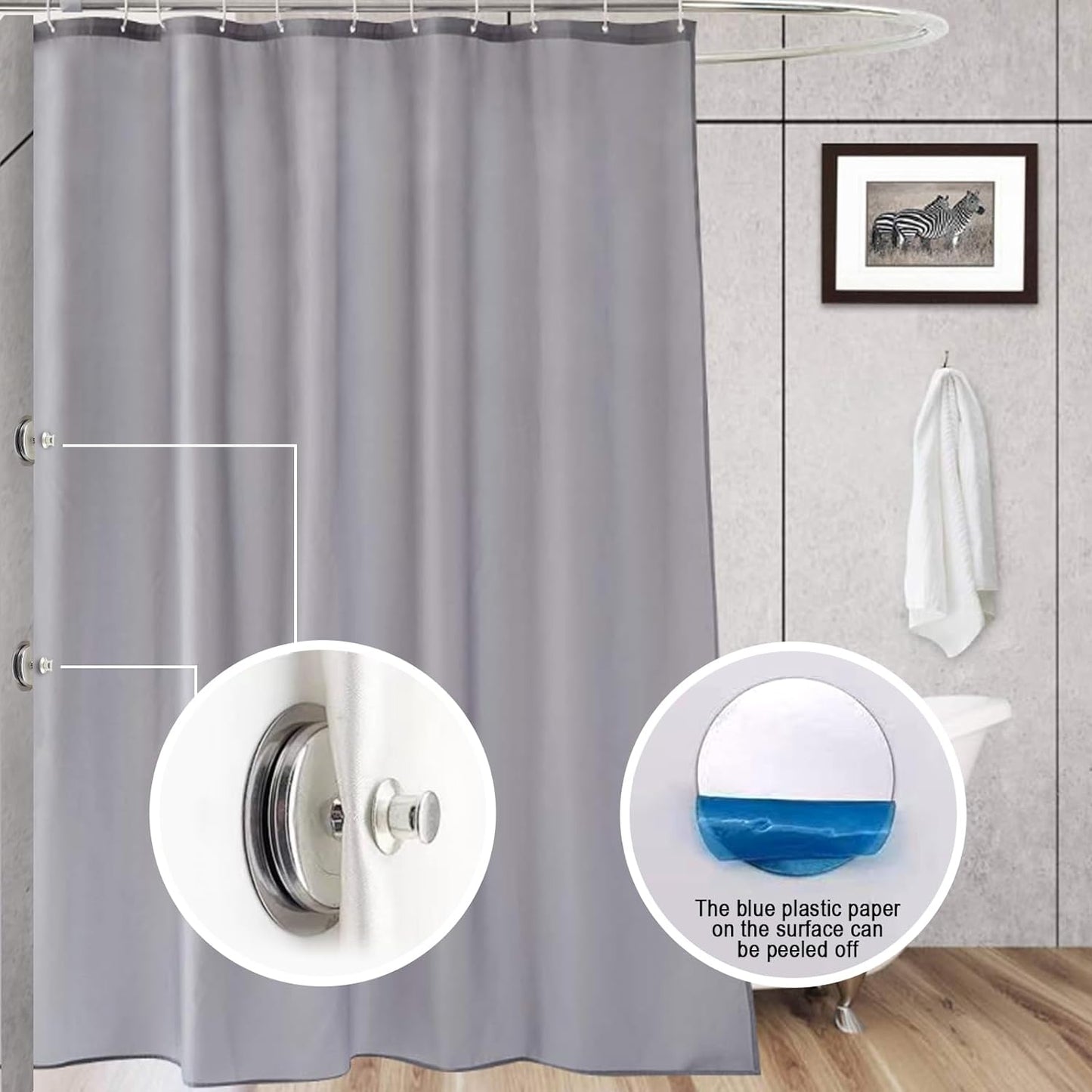 15Piars Curtain Magnets Closure Silver Magnetic Curtain Button Clip with 8 Self-Adhesive Patch Strong Magnetic Curtain Buckle to Keep Curtains Closed Prevents Light Leakage for Curtain Drapes
