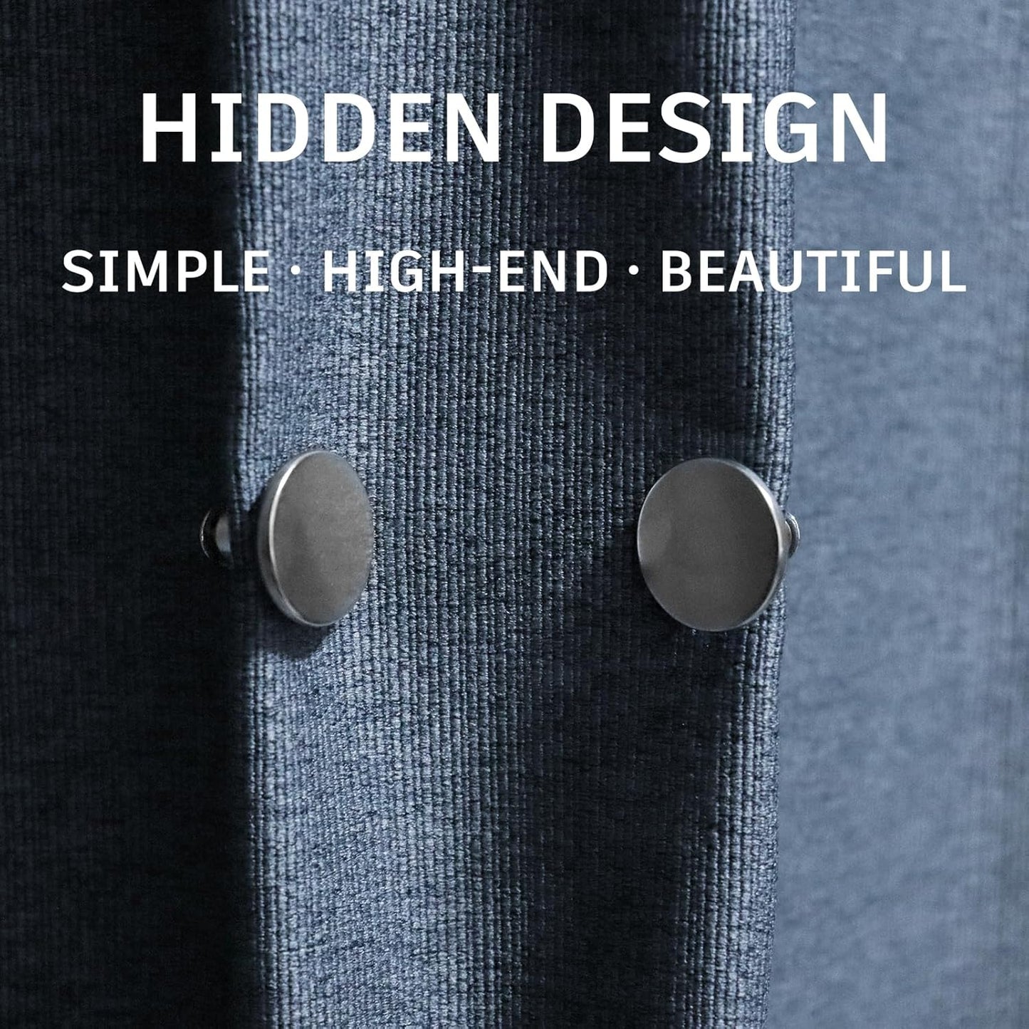 15Piars Curtain Magnets Closure Silver Magnetic Curtain Button Clip with 8 Self-Adhesive Patch Strong Magnetic Curtain Buckle to Keep Curtains Closed Prevents Light Leakage for Curtain Drapes