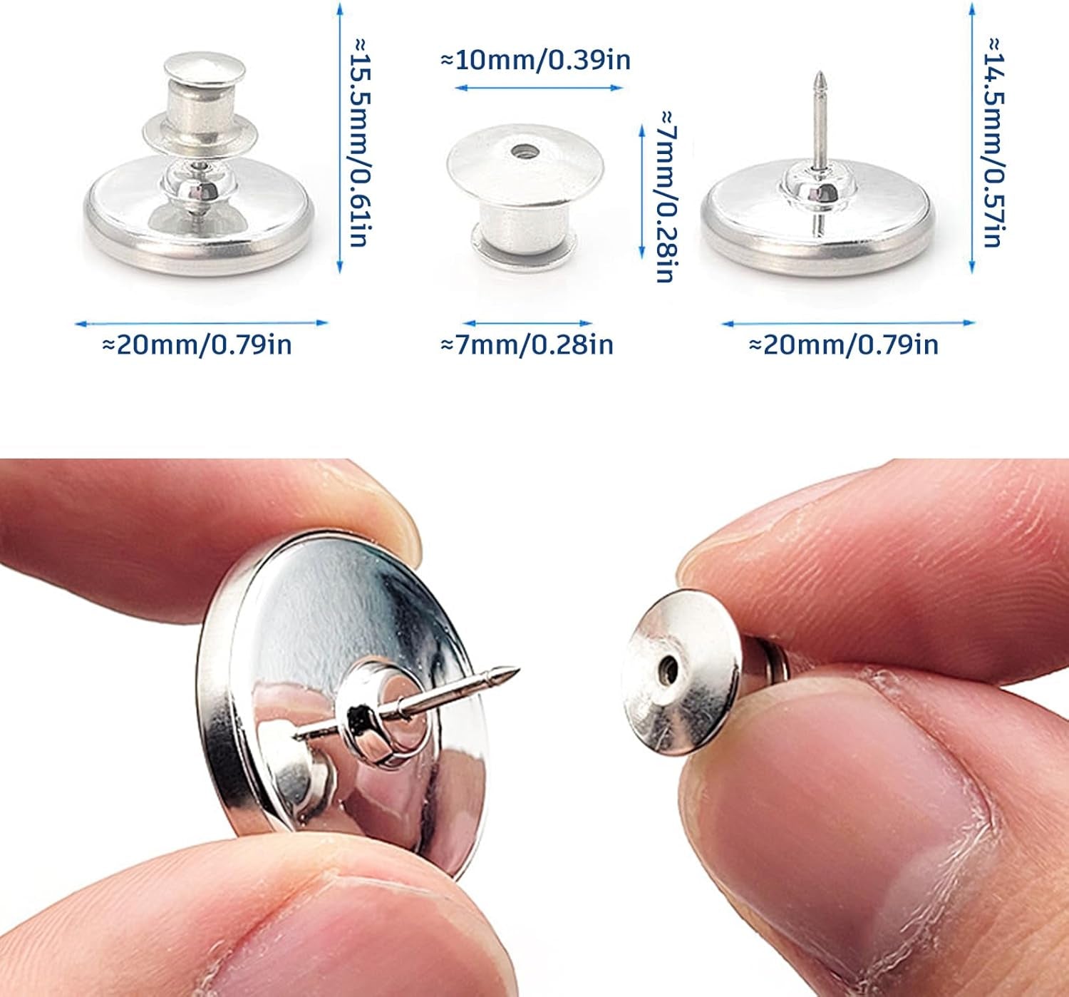 15Piars Curtain Magnets Closure Silver Magnetic Curtain Button Clip with 8 Self-Adhesive Patch Strong Magnetic Curtain Buckle to Keep Curtains Closed Prevents Light Leakage for Curtain Drapes